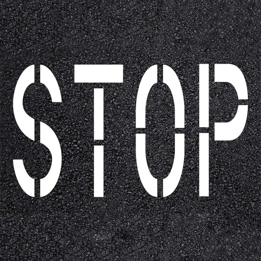 96" STOP Stencil Department of Transportation 8 Foot Template