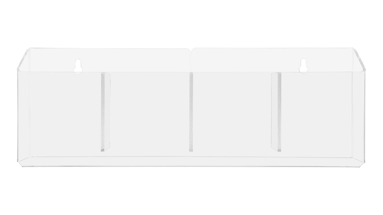 4"W Trifold Brochure 4 Pocket Countertop Display Reference Rack