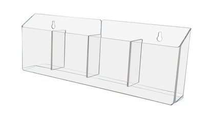 4"W Trifold Brochure 4 Pocket Countertop Display Reference Rack