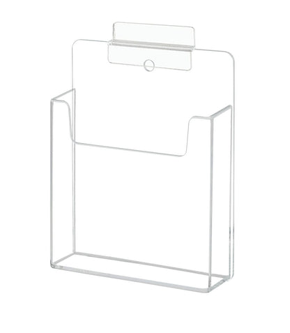 Slatwall 4"W Wall Trifold Brochure Display Rack Card Holder
