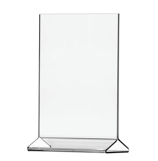 11"W x 17"H Sign Holder Tall Top Load Double Sided Table Tent