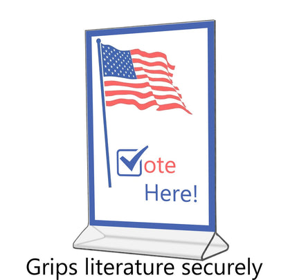 5"W x 7"H Sign Holder Top Load Double Sided Countertop Frame