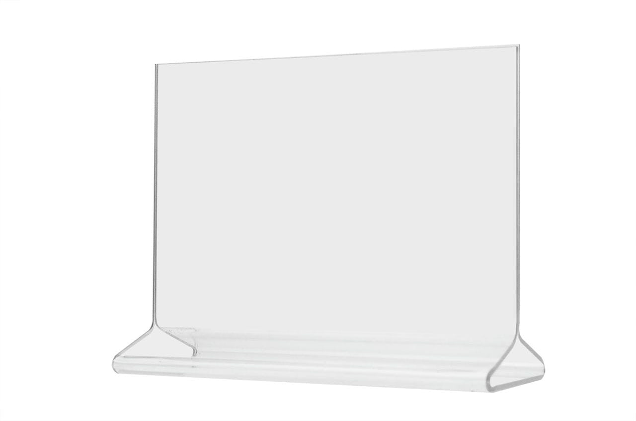 6"W x 4"H Sign Holder Top Load Double Sided Postcard Countertop Frame