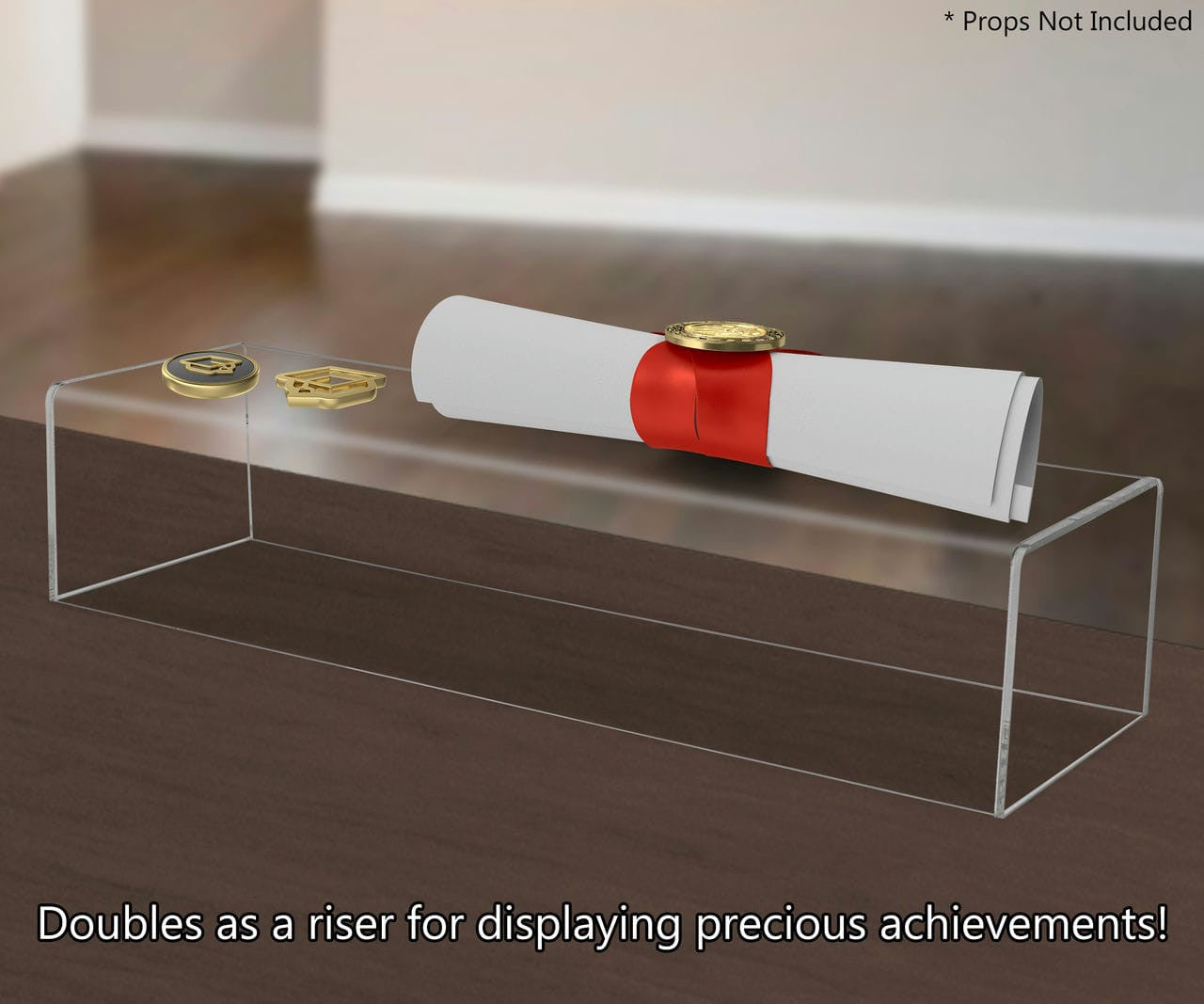 Storage Display Tray 15"W x 4.5"D Office Desktop Organizer