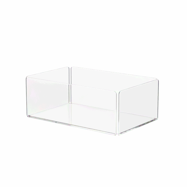 10" Tray Organizer Display Countertop Storage Bin Dust Cover