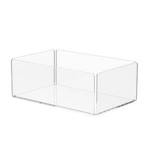10" Tray Organizer Display Countertop Storage Bin Dust Cover