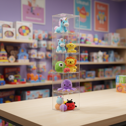 5 Compartment Storage Bin 19.5"W Organizer Display