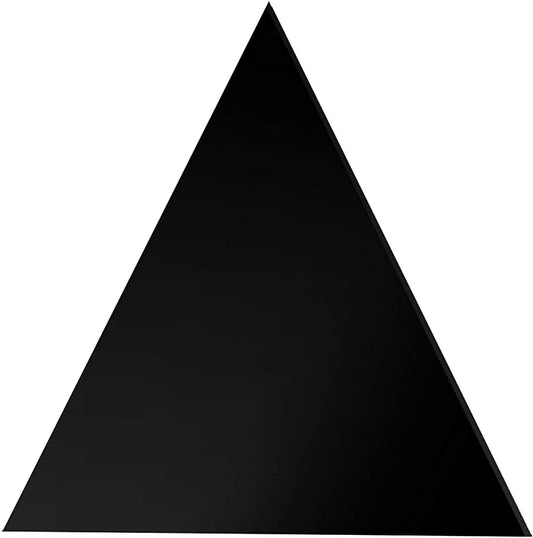 Black Acrylic Triangle Tiles 10 Pack 0.118" Thick