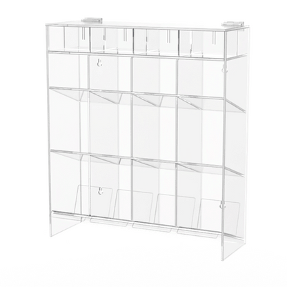 Acrylic Test Tube 12 Compartment Organizer