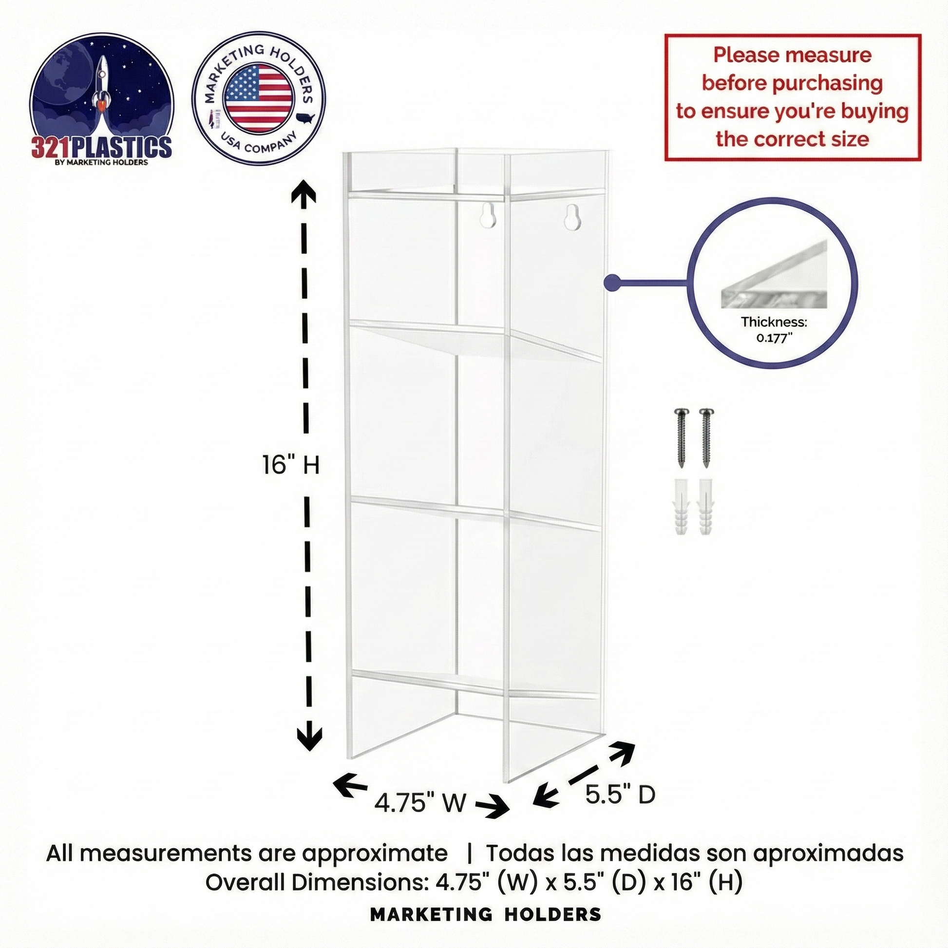 TUBE-3 COMPARTMENT image with diminsions 