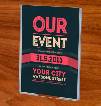 TRU-VU® 5"W x 7"H Sign Display Image Sleeve