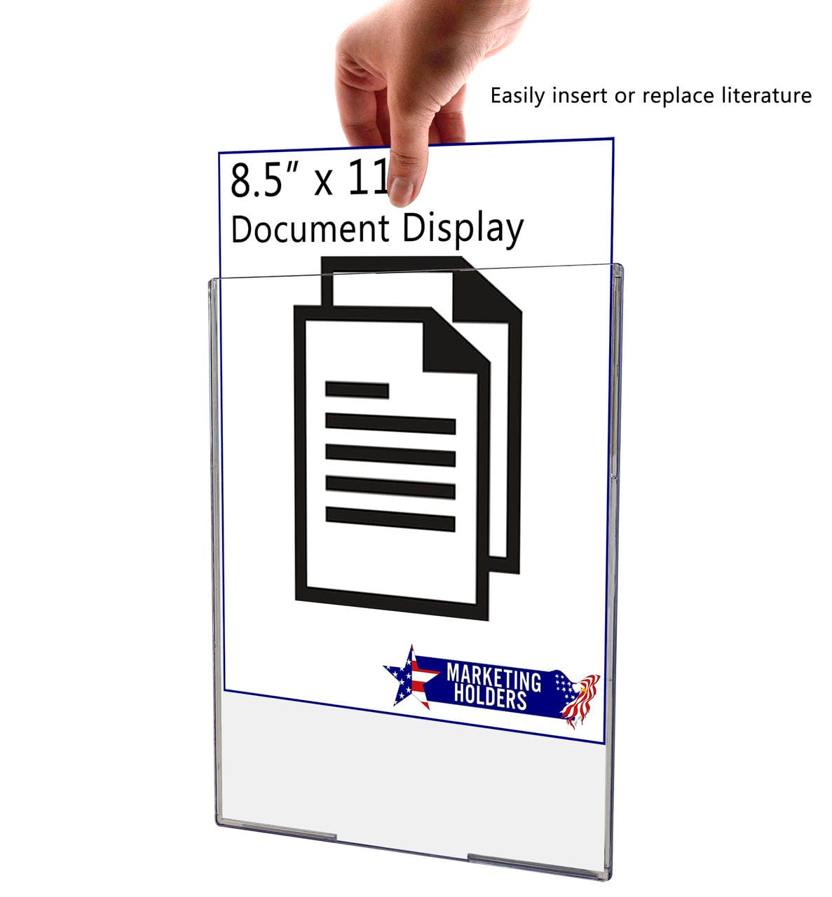 TRU-VU® Sign Holder for 8.5"W  x 11"H Literature