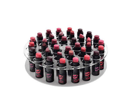 9"W Rotating Lipstick Holder Spin Display Essential Oil Organizer