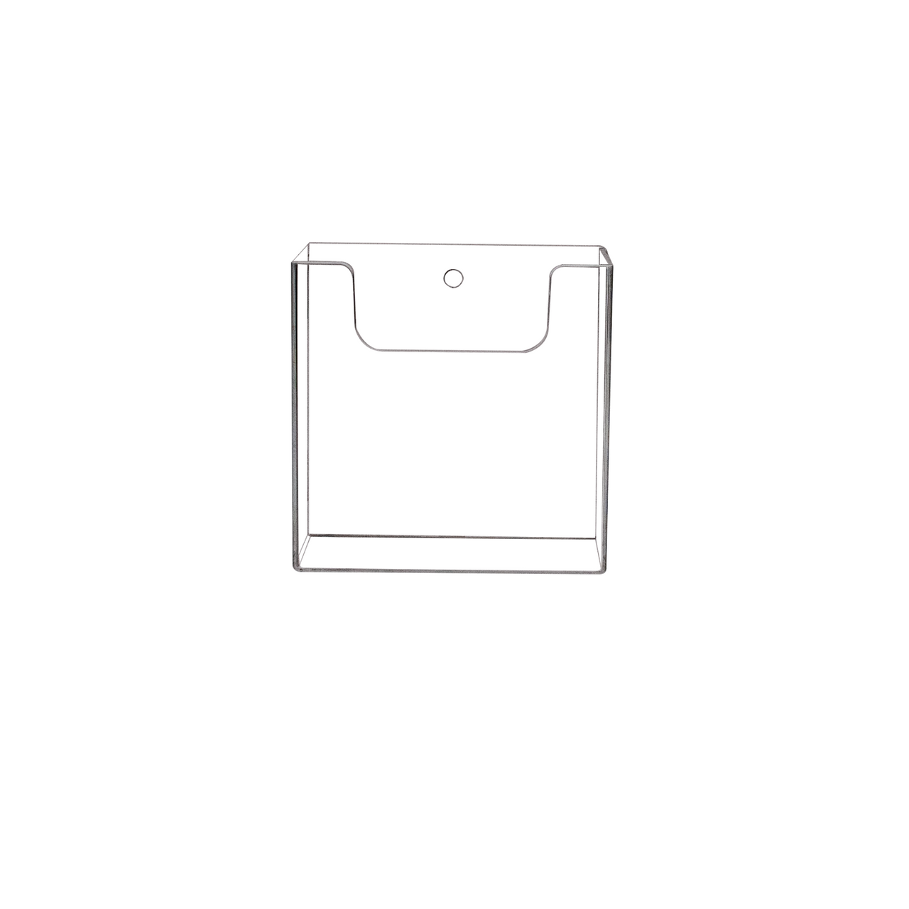 Wall Mount Extra Deep Trifold Brochure Holder for 4"W Rack Cards