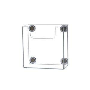 Magnetic Extra Deep Trifold Brochure Holder for 4"W Rack Cards