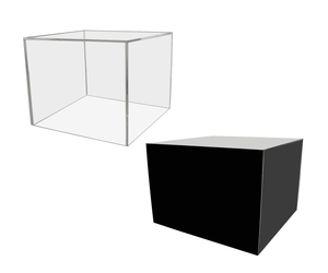 12" x 12" x 9" Clear Acrylic Display Riser | Retail Showcase Base