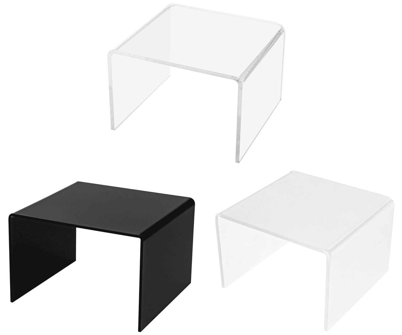 Acrylic Display Riser 6" x 4" Showcase Retail Stand