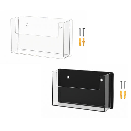 Wall Single Pocket Postcard Holder for 6"W Advertising Literature