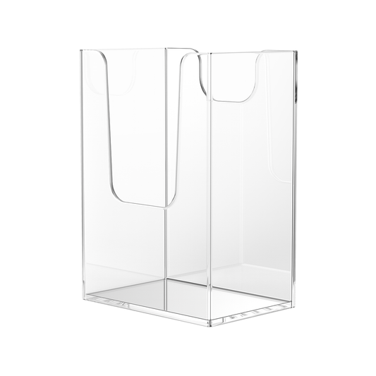Vertical Business Card Holder Extra Capacity Tall Deep Acrylic