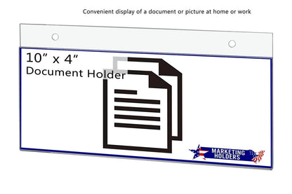 10"W x 4"H Wall Sign Holder with Hanging Hardware