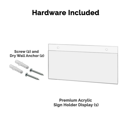 10"W x 4"H Wall Sign Holder with Hanging Hardware