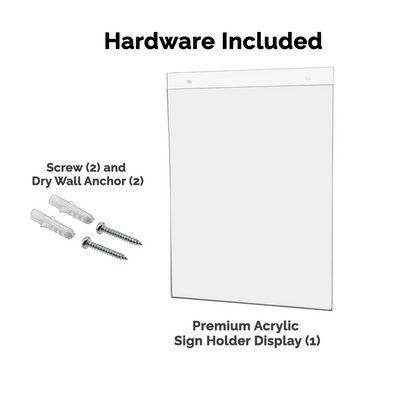 11"W x 14"H Wall Sign Holder with Hanging Hardware