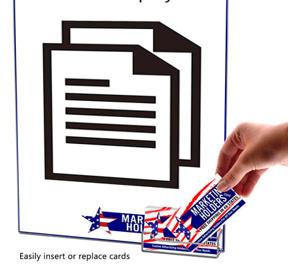 Sign Holder 11"W x 14"H Display Sleeve with Business Card Pocket