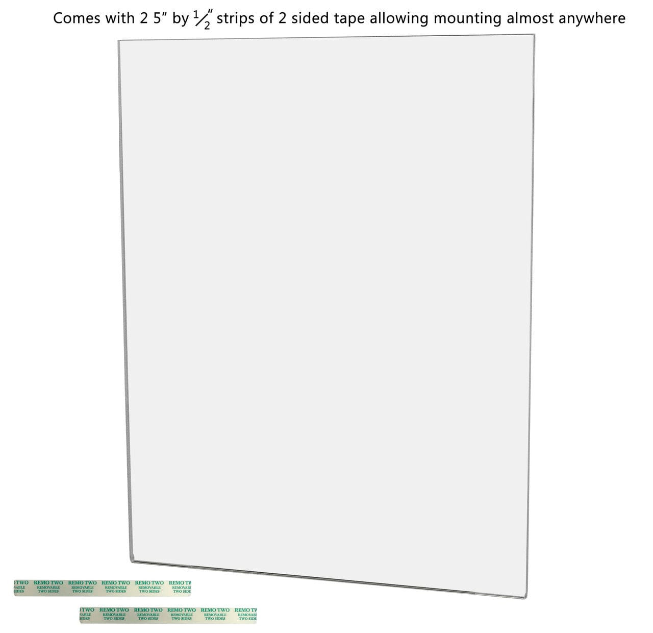 11"W x 14"H Wall Sign Holder with Double Sided Tape