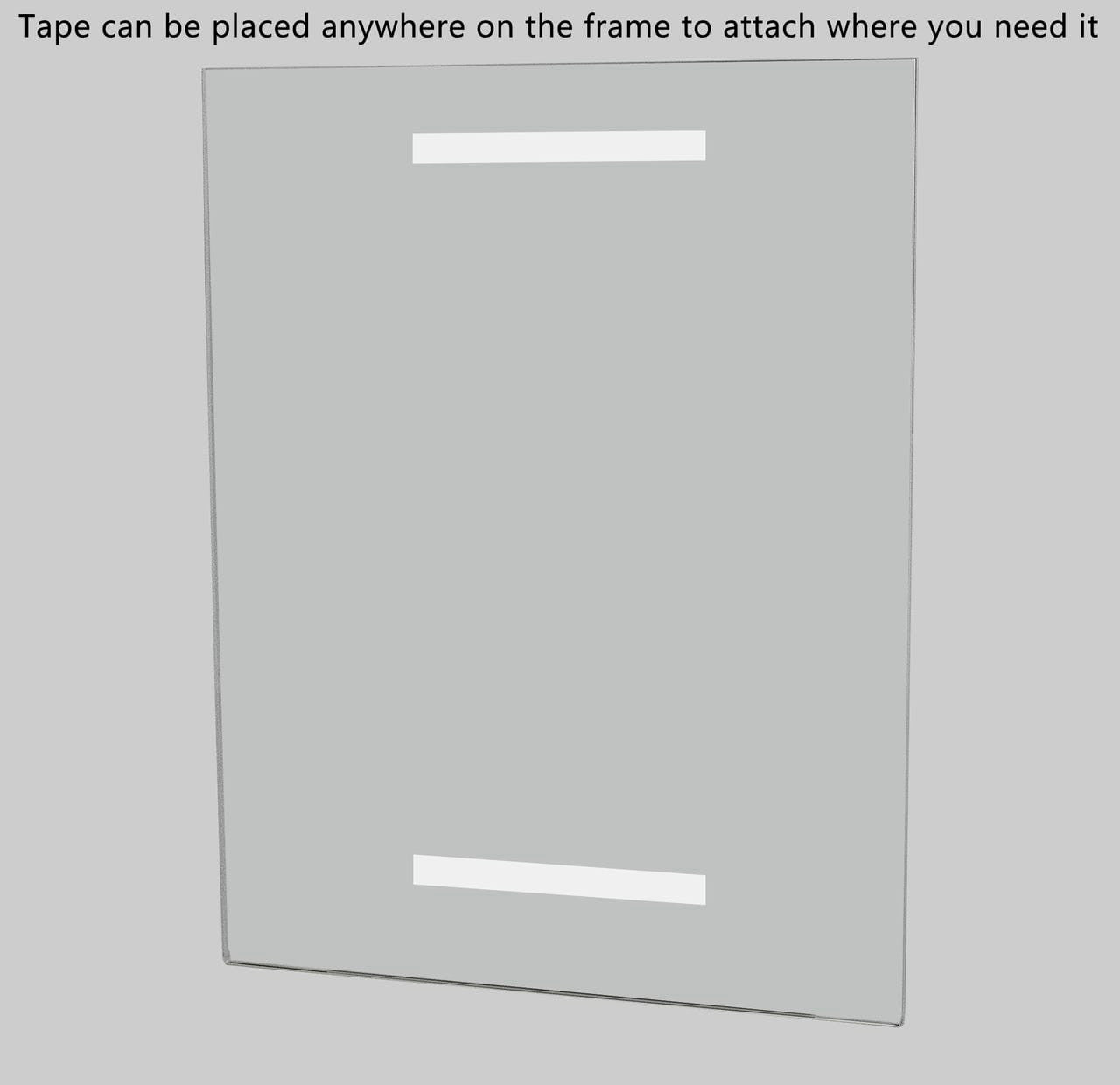 11"W x 14"H Wall Sign Holder with Double Sided Tape