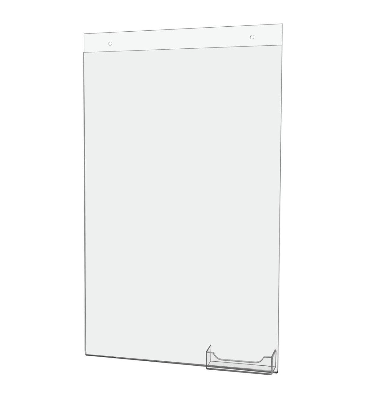 11"W x 17"H Wall Sign Holder with Business Card Pocket and Hardware