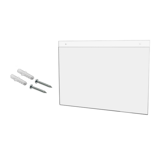 17"W x 11"H Wall Sign Holder with Hanging Hardware
