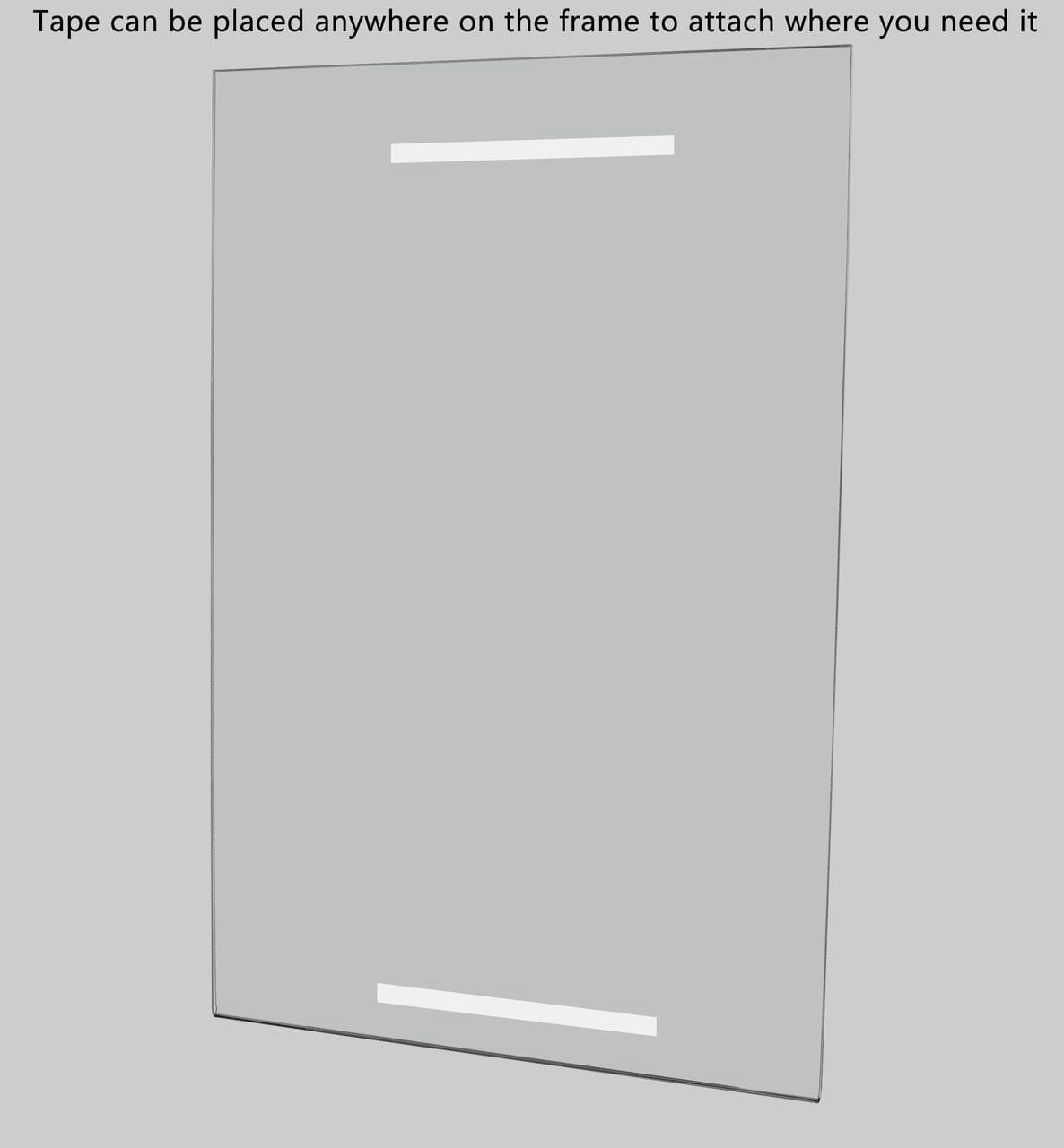 11"W x 17"H Wall Sign Holder with Double Sided Tape