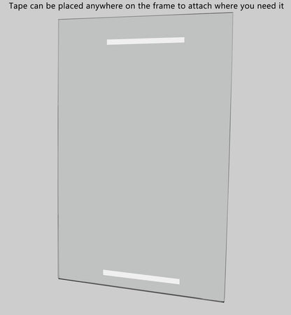 11"W x 17"H Wall Sign Holder with Double Sided Tape