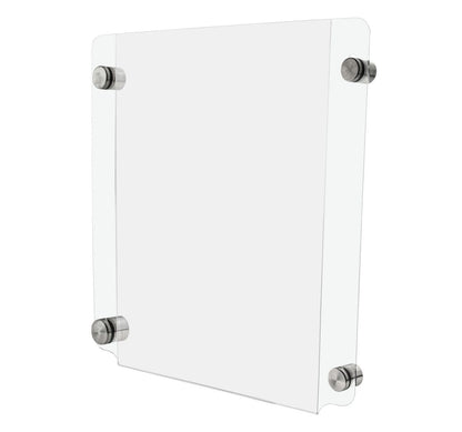 11"W x 17"H Sign Holder with Standoffs Photo Literature