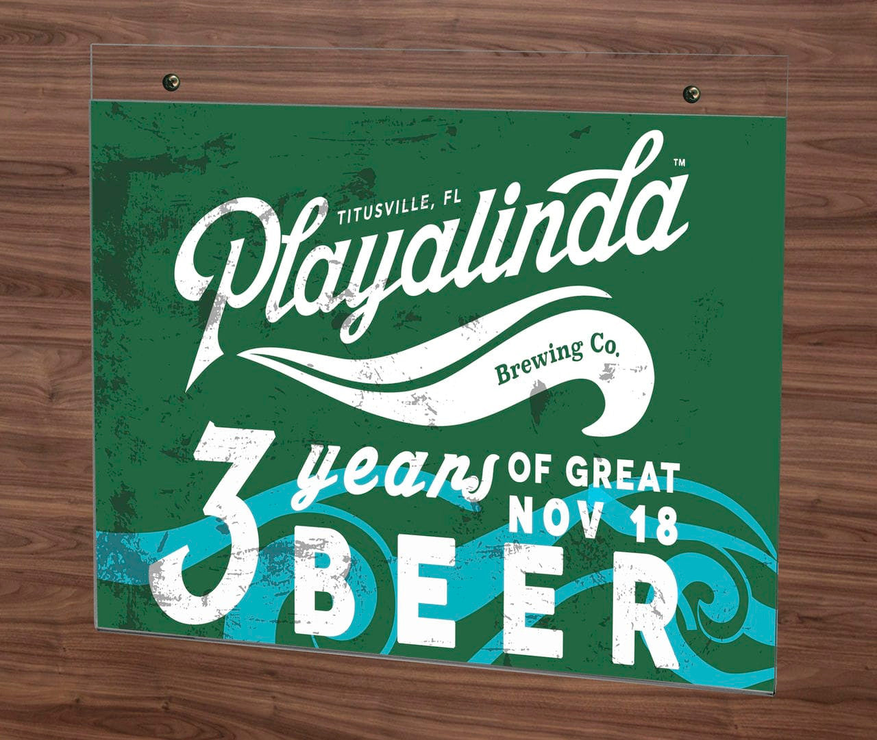 11"W x 8.5"H Wall Sign Holder with Hanging Hardware