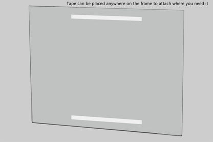 11"W x 8.5"H Wall Sign Holder with Double Sided Tape