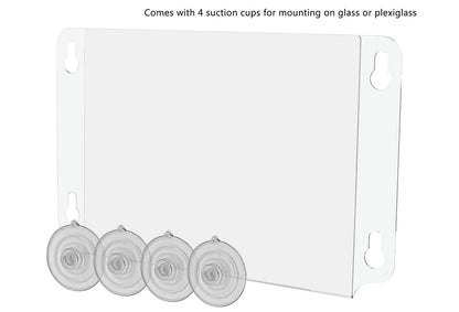 11"W x 8.5"H Window Sign Holder Double Sided with Suction Cups