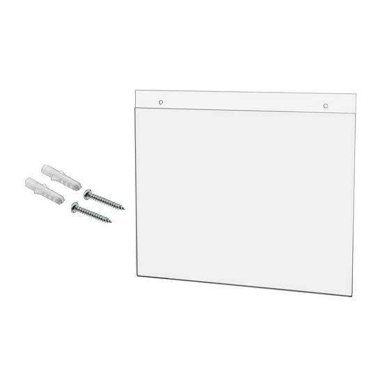 11"W x 8.5"H Wall Sign Holder with Hanging Hardware