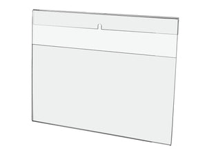 11"W x 8.5"H Landscape Sign Holder with Notched Back