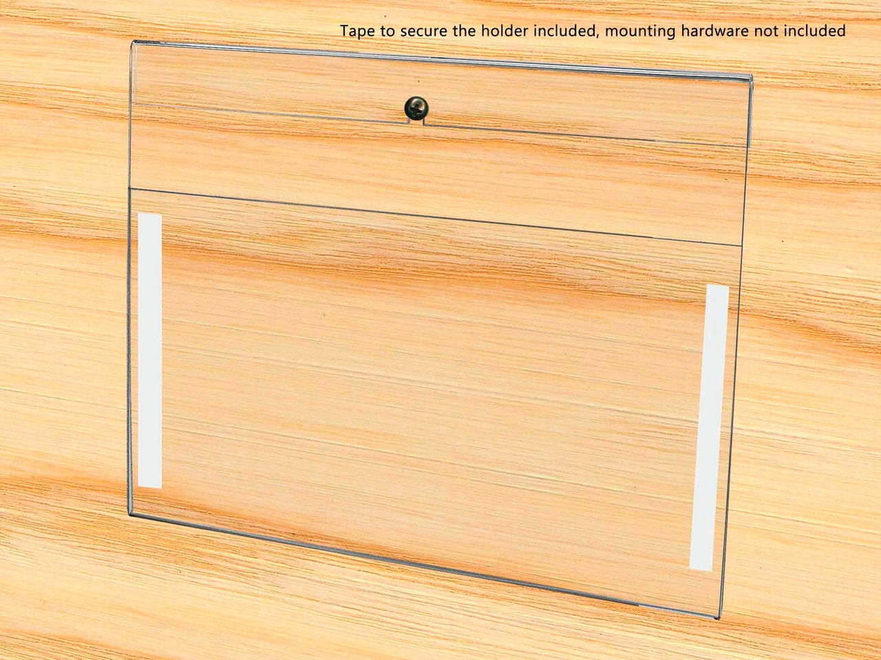 11"W x 8.5"H Landscape Sign Holder with Notched Back