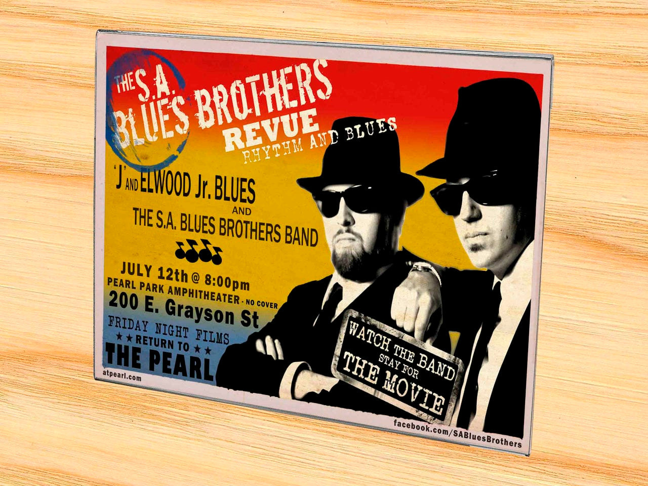 11"W x 8.5"H Landscape Sign Holder with Notched Back