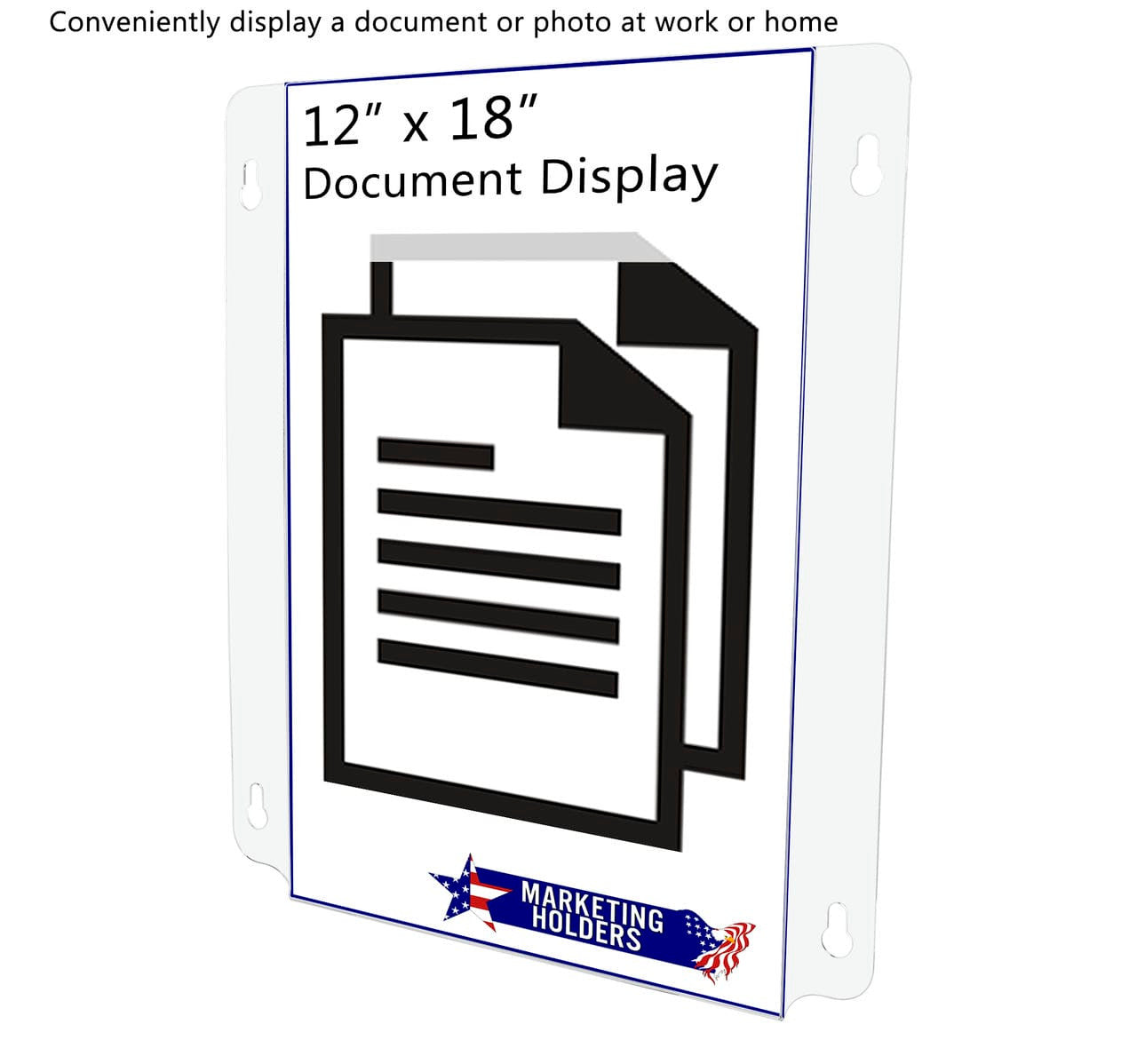 12"W x 18"H Window Sign Holder Double Sided with Suction Cups