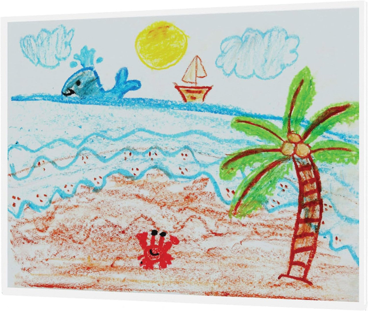 12"W x 9"H Wall Sign Holder with Double Sided Tape