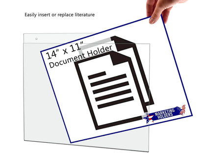 14"W x 11"H Wall Sign Holder with Hanging Hardware