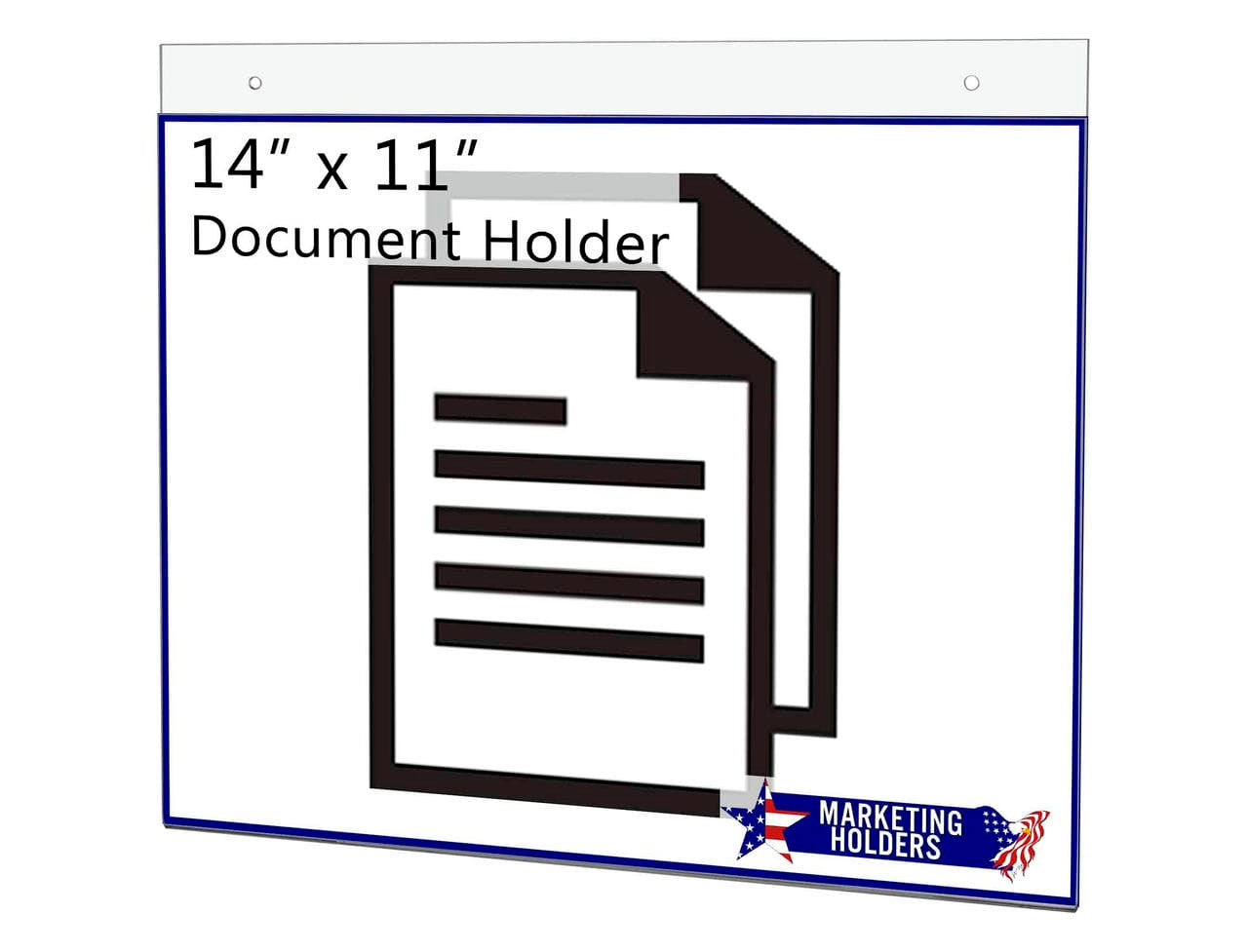 14"W x 11"H Wall Sign Holder with Hanging Hardware