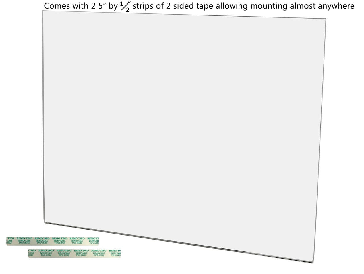 14"W x 11"H Wall Sign Holder with Double Sided Tape