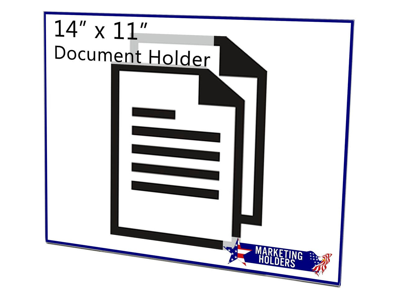 14"W x 11"H Wall Sign Holder with Double Sided Tape