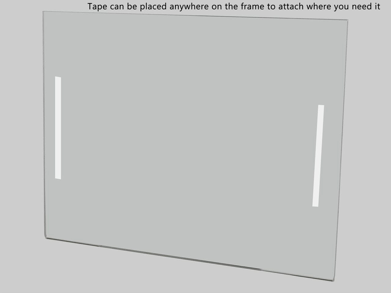 14"W x 11"H Wall Sign Holder with Double Sided Tape