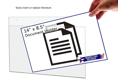 14"W x 8.5"H Wall Sign Holder with Hanging Hardware