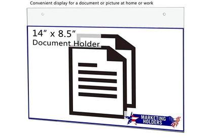 14"W x 8.5"H Wall Sign Holder with Hanging Hardware